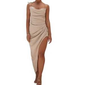 House of CB Soluna dress beige L
